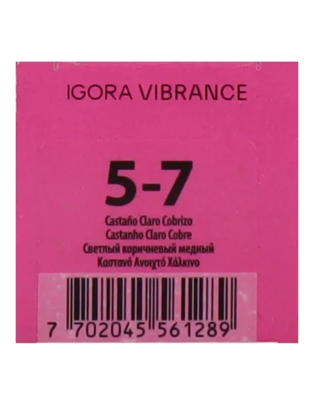 Schwarzkopf Igora Vibrance 5-7 - Castaño Claro Cobrizo 60 ml